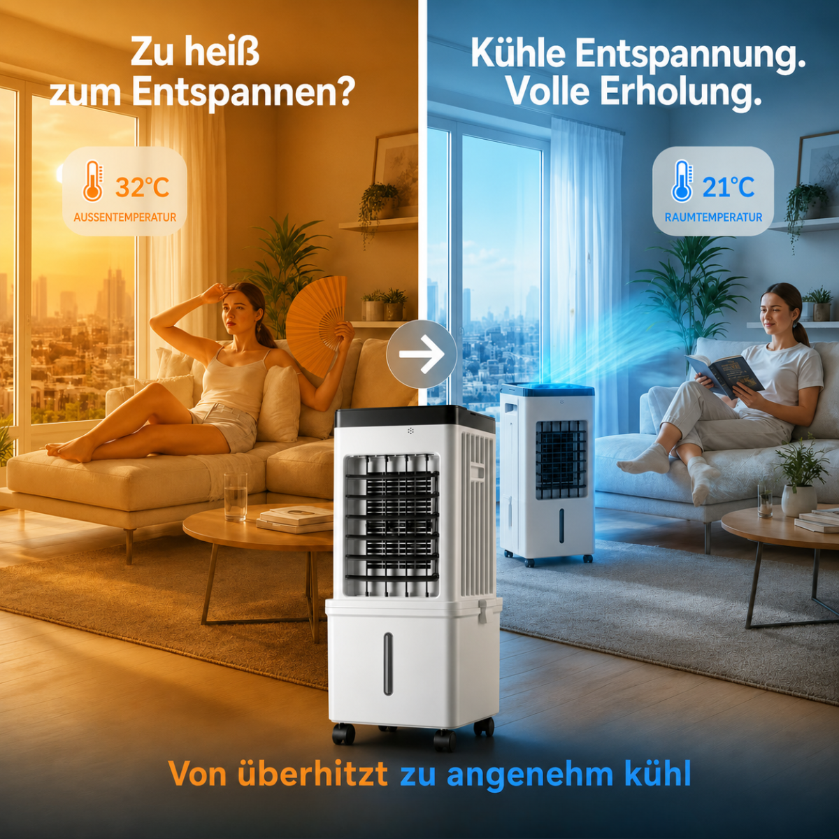 ArcticCool Pro | Mobile air conditioner with ice cooling
